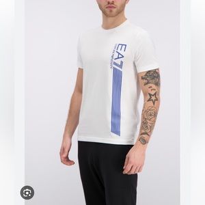 EA7 
Emporio Armani Side Sign Tee Shirt
White